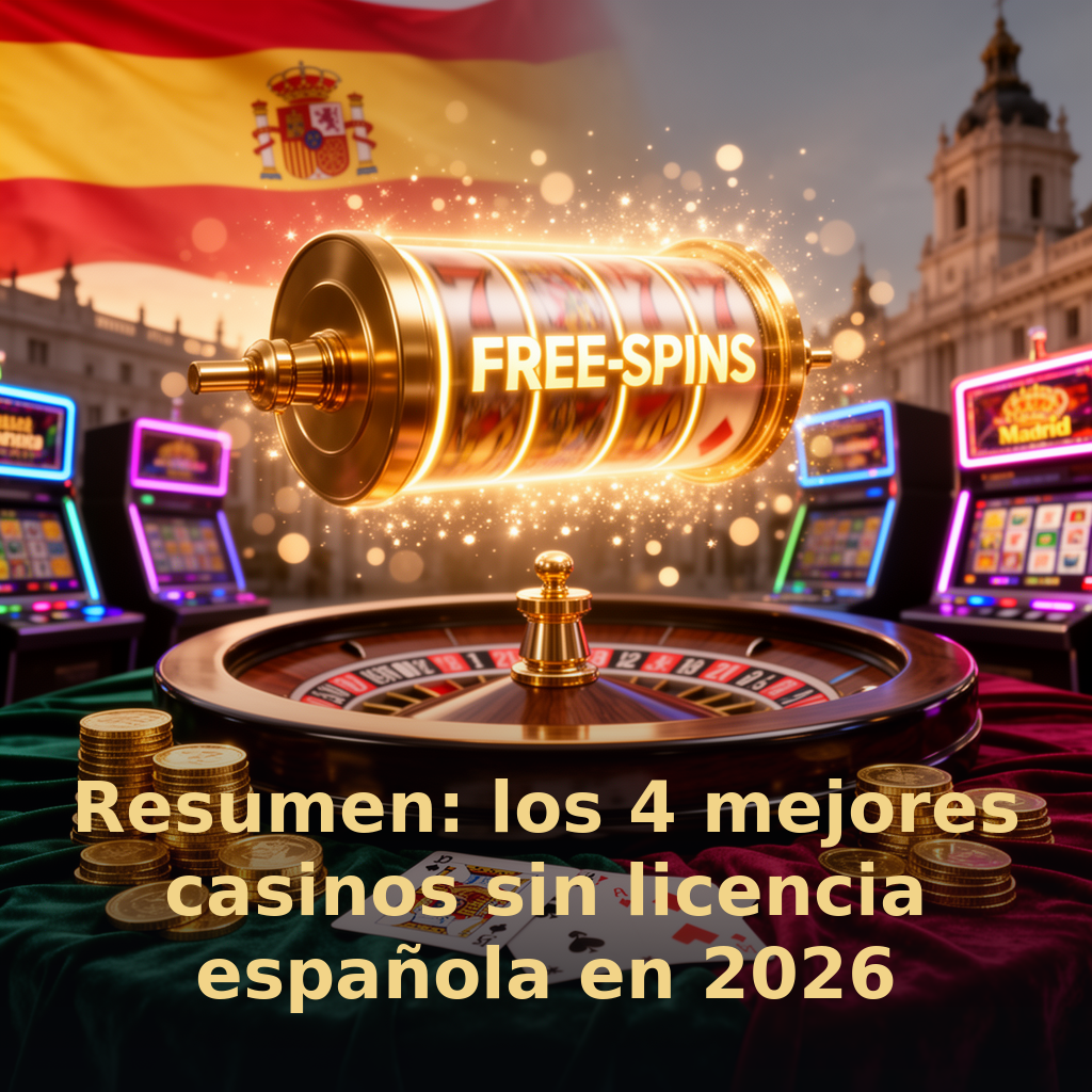 Resumen: los 4 mejores casinos sin licencia española en 2026